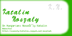 katalin noszaly business card